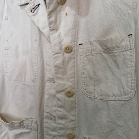 Everlane The Denim Chore Jacket Button in Beige color size M - Picture 10 of 10